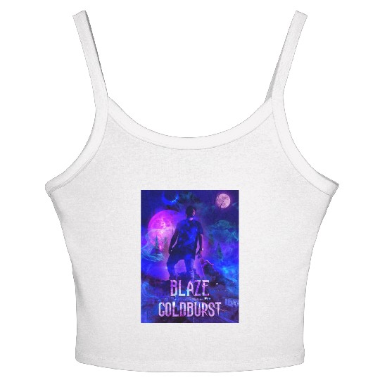 Blaze Goldburst Fantasy Book Brave Man Horror Women's Spaghetti Strap Tank Top