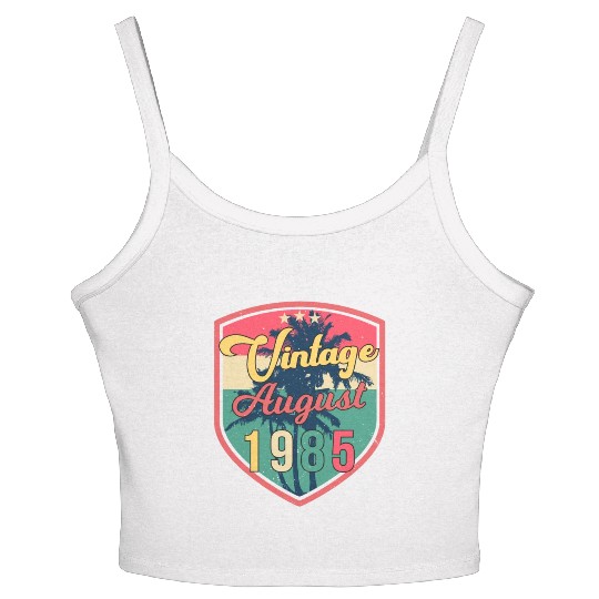 August 1985 Gift Idea Women's Spaghetti Strap Tank Top