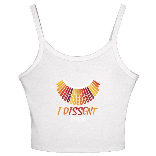 I dissent RBG Women's Spaghetti Strap Tank Top
