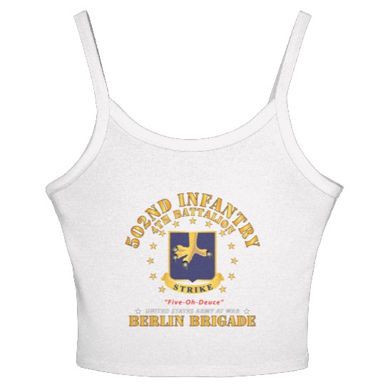 Army 4th Battalion 502nd Infantry Berlin Brigade X Women's Spaghetti Strap Tank Top