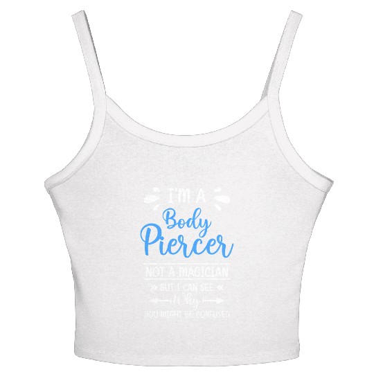 Piercer Work Jewellery Ring Women's Spaghetti Strap Tank Top
