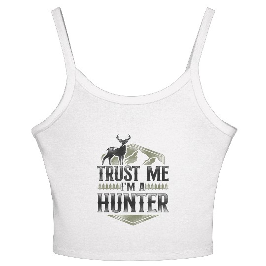 Buck Deer Hunting Hunter Vintage Women's Spaghetti Strap Tank Top