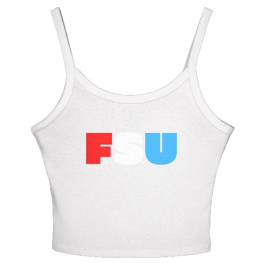 FSU Fuck Shit Up (in Red White Blue letters) Women's Spaghetti Strap Tank Top