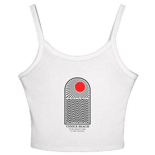 Venice Beach Florida Women's Spaghetti Strap Tank Top
