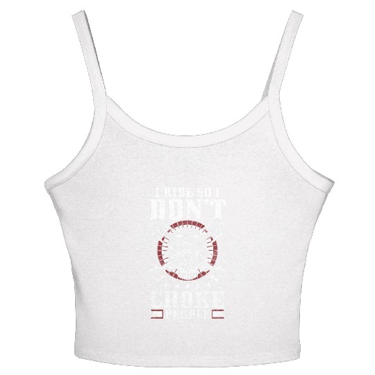 Biker Chopper Husqvarna Motorsport Women's Spaghetti Strap Tank Top