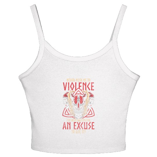 Nordic Mythology Valhalla Raven Women's Spaghetti Strap Tank Top