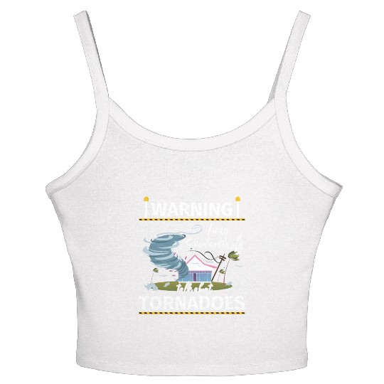 Warning Tornadoes Tornado Storm Chaser Women's Spaghetti Strap Tank Top