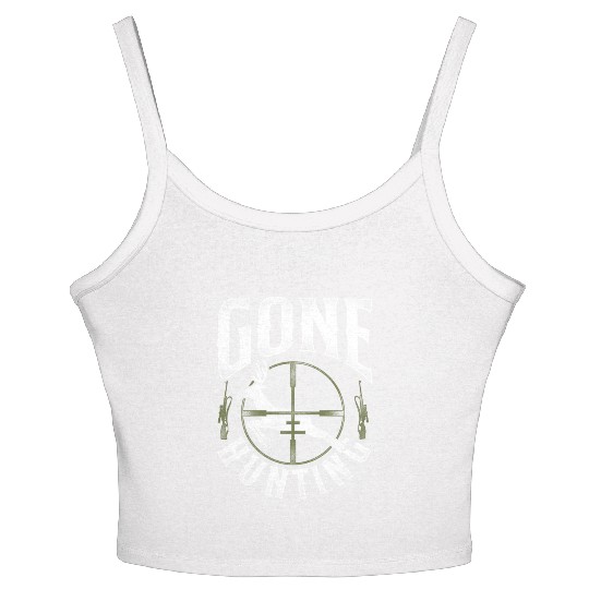 Buck Deer Hunting Hunter Vintage Women's Spaghetti Strap Tank Top