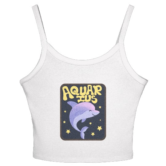 Aquarius Sign Animal Women's Spaghetti Strap Tank Top
