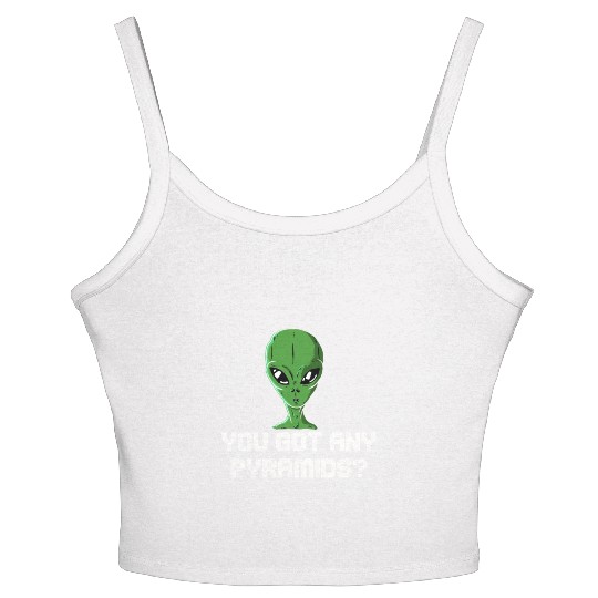 Alien Galaxy Ufo Extraterrestrial Spaceship space Women's Spaghetti Strap Tank Top