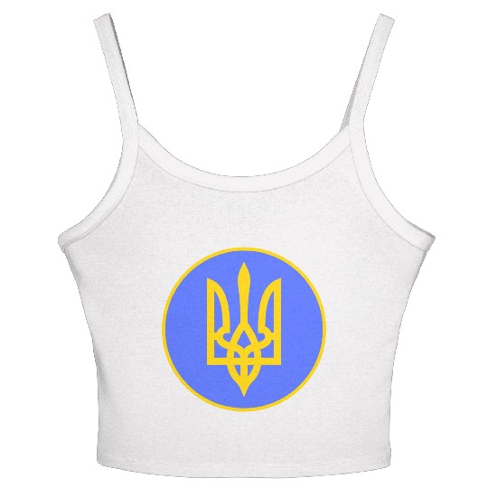 Ukraine trident Women's Spaghetti Strap Tank Top