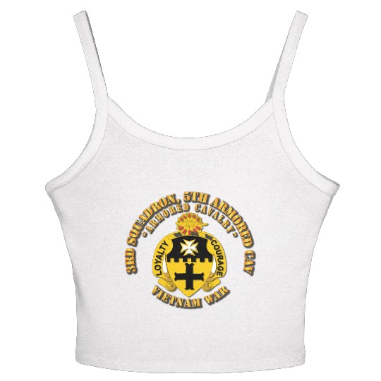 Army 3rd Squadron 5th Armored Cav Vietnam War Women's Spaghetti Strap Tank Top