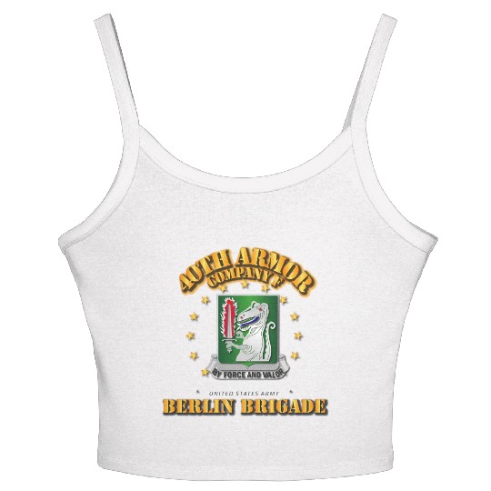 Army Company F 40th Armor Berlin Brigade Women's Spaghetti Strap Tank Top
