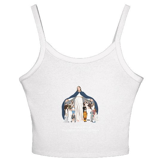 Virgin Mary Rosary Women's Spaghetti Strap Tank Top