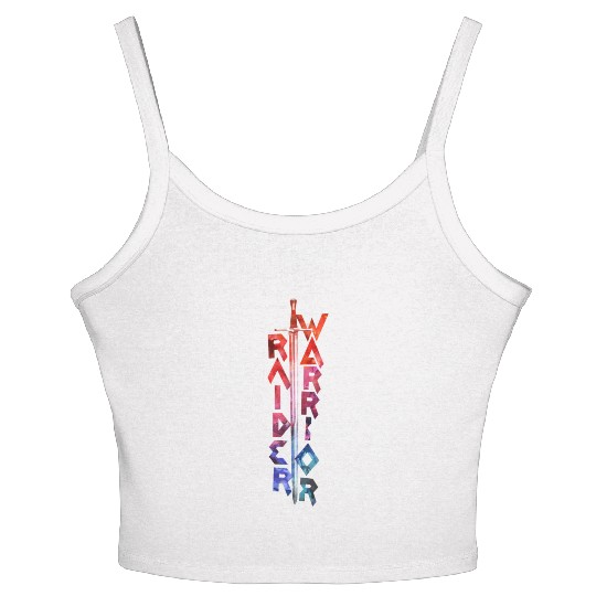 Raider Warrior logo 2 by Carmo Fernandes Women's Spaghetti Strap Tank Top