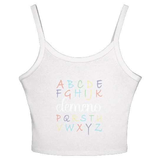 ABC Elemeno, Kindergarten Teacher, Teacher Women's Spaghetti Strap Tank Top