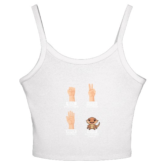 Rock Paper Scissors Nothing Beats Bearded Dragons Women's Spaghetti Strap Tank Top