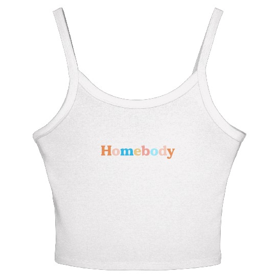Retro Homebody Rather Be Inside Vintage Introvert Women's Spaghetti Strap Tank Top