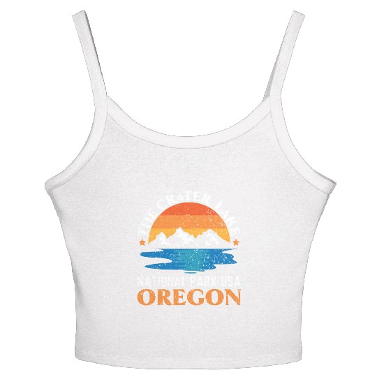 The Crater Lake National Park USA Oregon America Women's Spaghetti Strap Tank Top