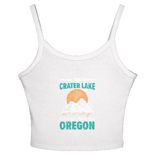 The Crater Lake National Park USA Oregon America Women's Spaghetti Strap Tank Top