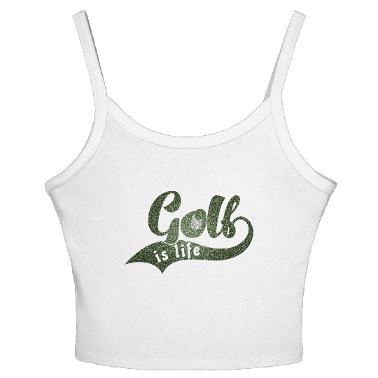 GOLF IS LIFE Distressed Look Women's Spaghetti Strap Tank Top