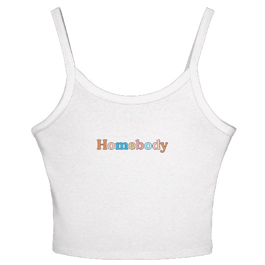 Retro Homebody Rather Be Inside Vintage Introvert Women's Spaghetti Strap Tank Top
