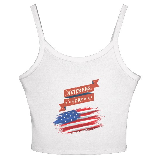 Thank You Veterans l Veterans Day Gift Idea Women's Spaghetti Strap Tank Top