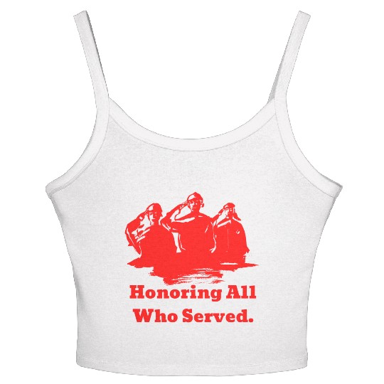 Thank You Veterans l Veterans Day Gift Idea Women's Spaghetti Strap Tank Top