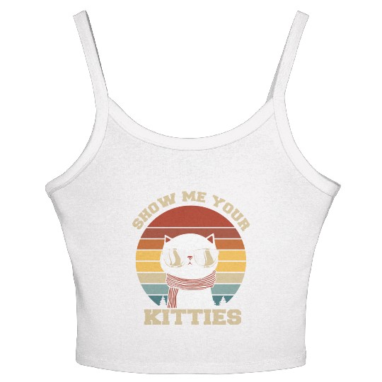 Show me your Kitties Cat Lover Women's Spaghetti Strap Tank Top