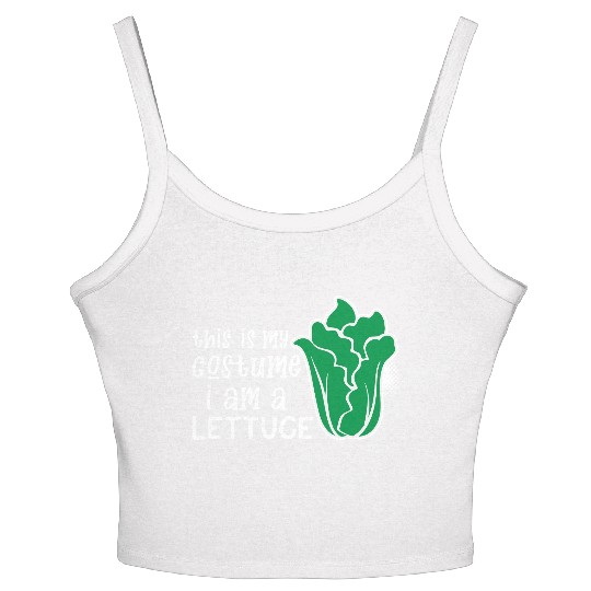 I Am A Lettuce Funny Women's Spaghetti Strap Tank Top