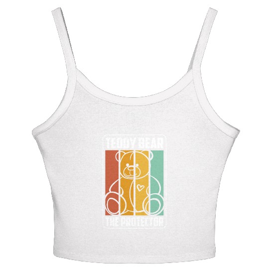Teddy Bear Offspring Pregnant Women's Spaghetti Strap Tank Top