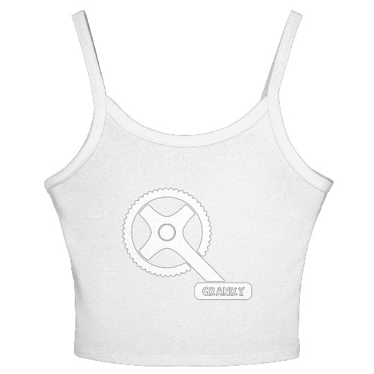 Cranky - Funny Cyclist Gift Women's Spaghetti Strap Tank Top
