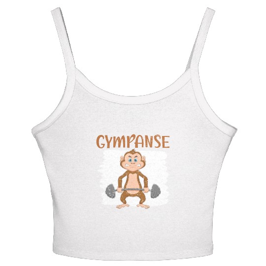 Gympanse Chimpanzee Monkey Animal Zookeeper Women's Spaghetti Strap Tank Top