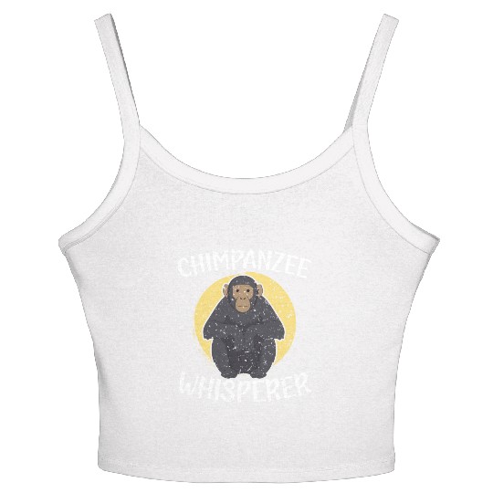Chimpanzee Whisperer Monkey Animal Zookeeper Women's Spaghetti Strap Tank Top