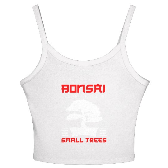 Bonsai Tree Meditation Nature Lover Women's Spaghetti Strap Tank Top