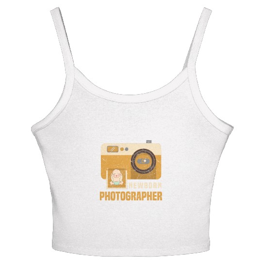 Photography Lover Photographer Baby Newborn Women's Spaghetti Strap Tank Top