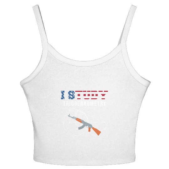 I Study Triggernometry - Gun Lover Women's Spaghetti Strap Tank Top