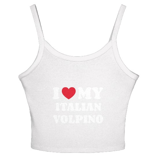 I Love My Italian Volpino Women's Spaghetti Strap Tank Top