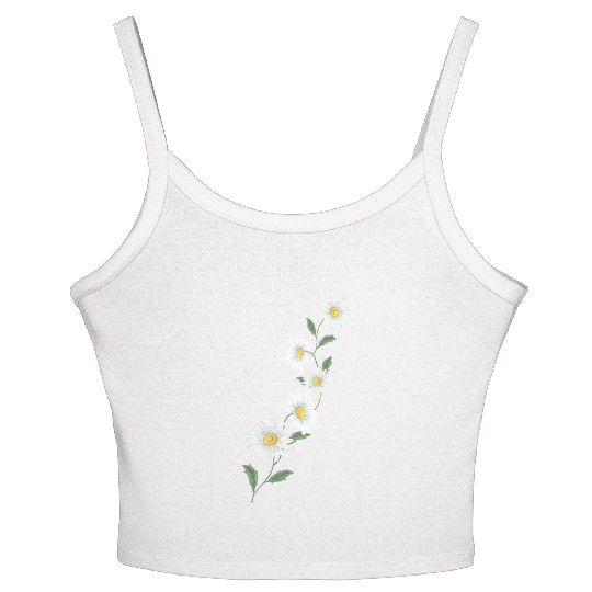 Daisy Flower Women's Spaghetti Strap Tank Top