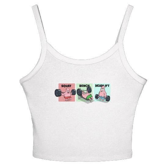 Majin Buu vs Patrick - Funny Anime Gym Women's Spaghetti Strap Tank Top