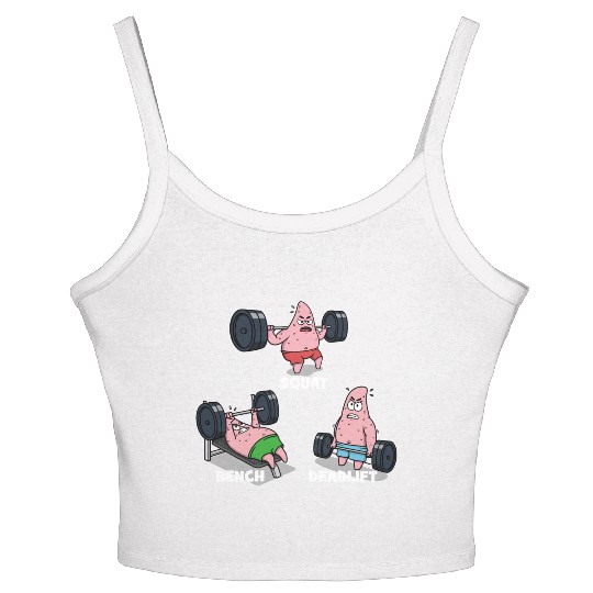 Majin Buu vs Patrick - Funny Anime Gym Women's Spaghetti Strap Tank Top