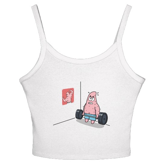 Majin Buu vs Patrick - Funny Anime Gym and Workout Women's Spaghetti Strap Tank Top