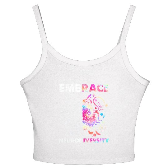 Embrace Neurodiversity Autism Awareness Women's Spaghetti Strap Tank Top