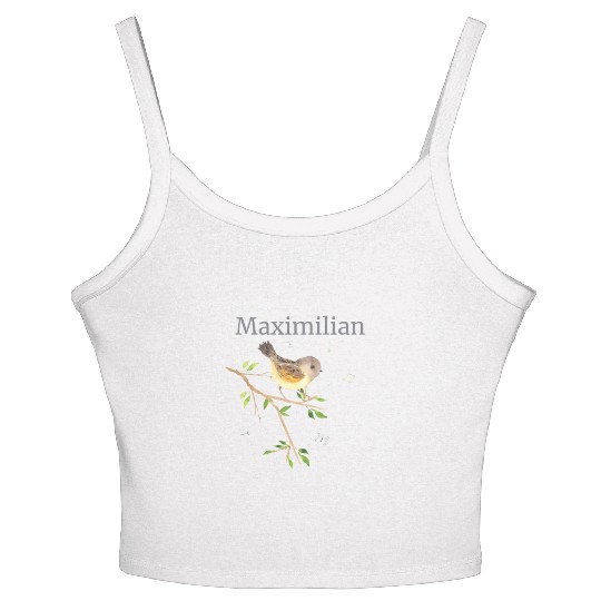 Waldier Vogel Name Maximilian Women's Spaghetti Strap Tank Top