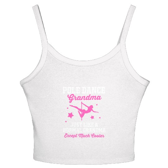 Grandmothers Day Pole Dancer Pole Dance Grandma Women's Spaghetti Strap Tank Top