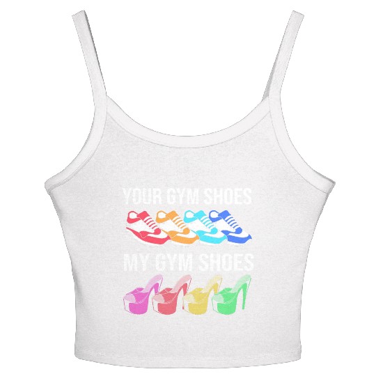 Pole Dancing Funny Pole Dancer For Women Women's Spaghetti Strap Tank Top