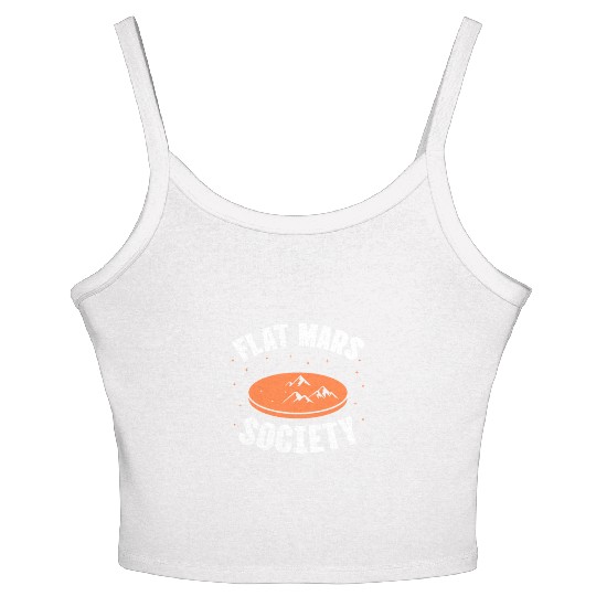 Flat Mars Society Women's Spaghetti Strap Tank Top