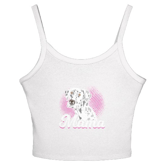 Mama Dalmatian Dog Lover Women's Spaghetti Strap Tank Top