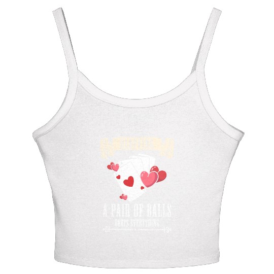 Card Game Blackjack All In Women's Spaghetti Strap Tank Top