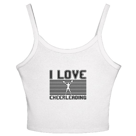 I love cheerleading Women's Spaghetti Strap Tank Top